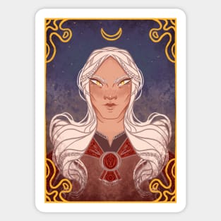 Manon Blackbeak - Throne of Glass (Background) Sticker